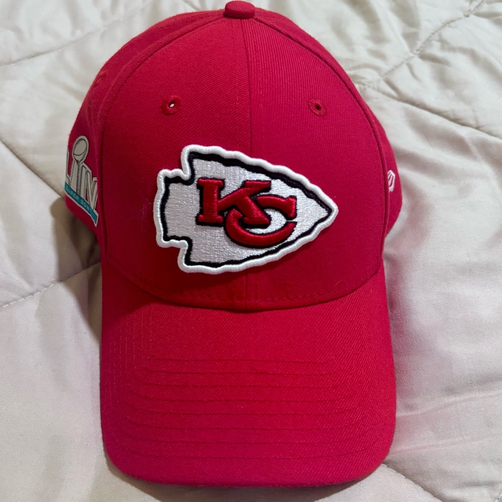 Kansas City Chiefs Super Bowl LIV New Era Adjustable Hat Champions